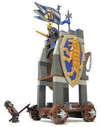 LEGO Set 8875: "King's Siege Tower," slightly modified