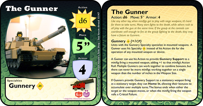 Gunner Stat Card