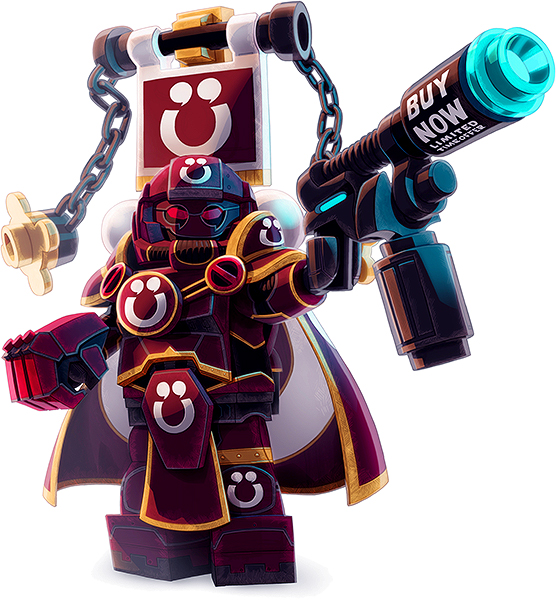 The GrimDark-Worst-Schlock Ultramaroon&trade;, economically priced at 1 Ű each